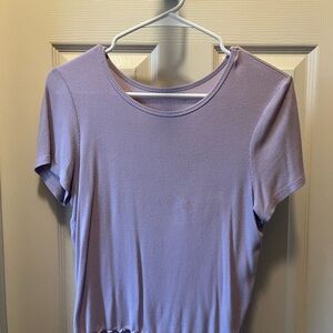 American Eagle Outfitters Lavender Short Sleeve Tee